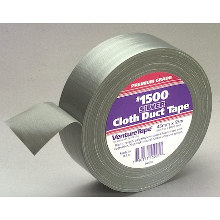 3M„¢ VentureTape #1500 General Purpose Cloth Duct Tape, 2 IN X 60 Yards, Silver